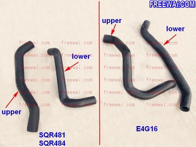 engine / radiator upper and lower water hose for Chery A3 J3 [Chery A3 ...